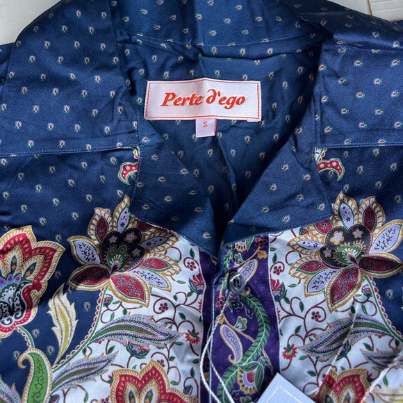 Men's Perte d'ego MIDNIGHT PAISLEY SHIRT - Picture 7 of 9